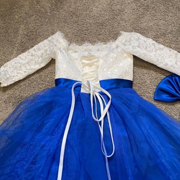 Girls Formal Dress Off the Shoulder Corset Back Size 4-5Y NWT - Picture 6 of 10